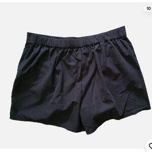 NWT Full Fit All Black Swim Shorts 22